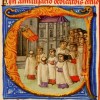 Archives et Biblioth�que de la Cath�drale de Tournai � B.C.T. A 14 A � Missel de Jean Carondelet � Au jour de la d�dicace, le clerg� sort en procession (miniature)